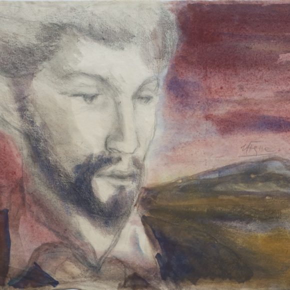 HEJNA Václav-Podobizna KH Máchy v krajině,1942,35x44,5_sml Poezie obrazem z cyklu Minigalerie