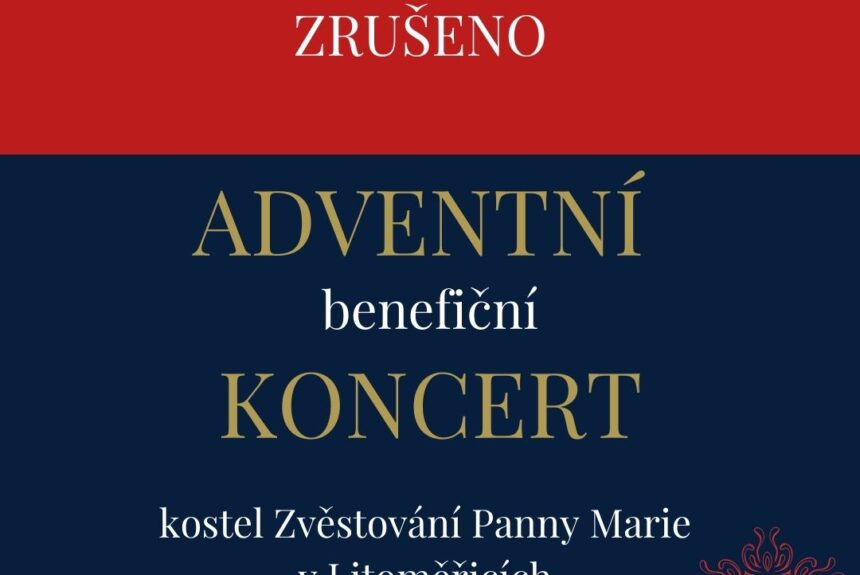 Zrušení Adventního benefičního koncertu