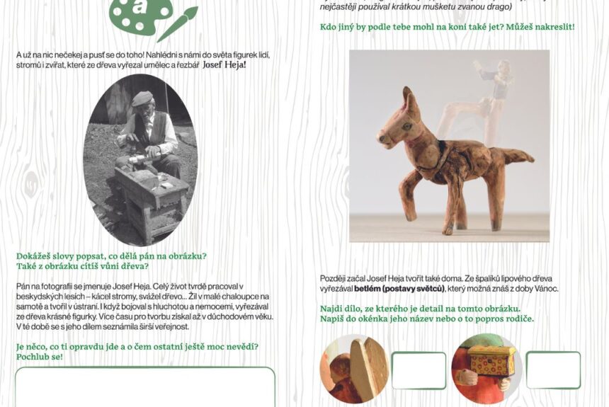 Tvořivý program pro děti a rodiče k výstavě Josef Heja (1902–1985). Moravský Chagall