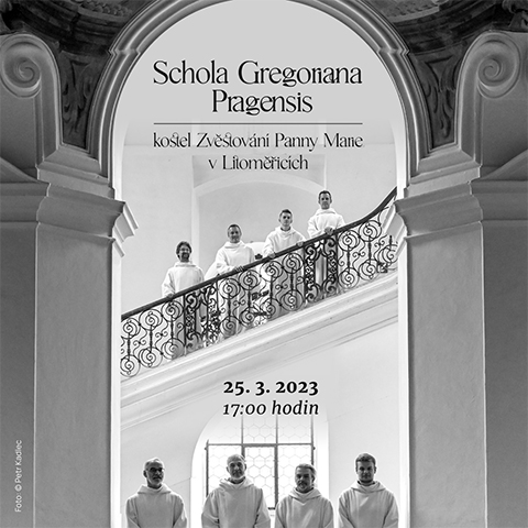Koncert Schola Gregoriana Pragensis v kostele Zvěstování Panny Marie
