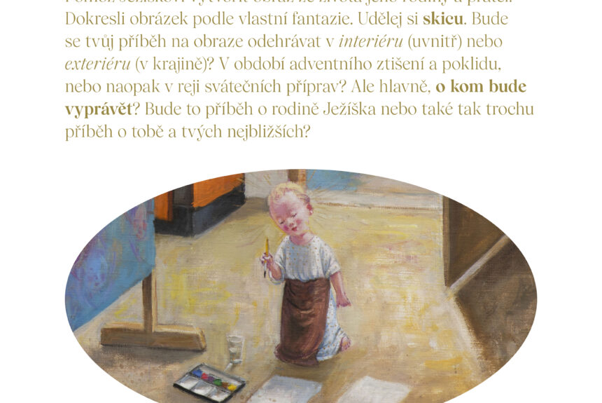 Dětské pracovní listy k výstavě Jan Knap – Betlém je vážná věc Dětské pracovní listy k výstavě Jan Knap – Betlém je vážná věc