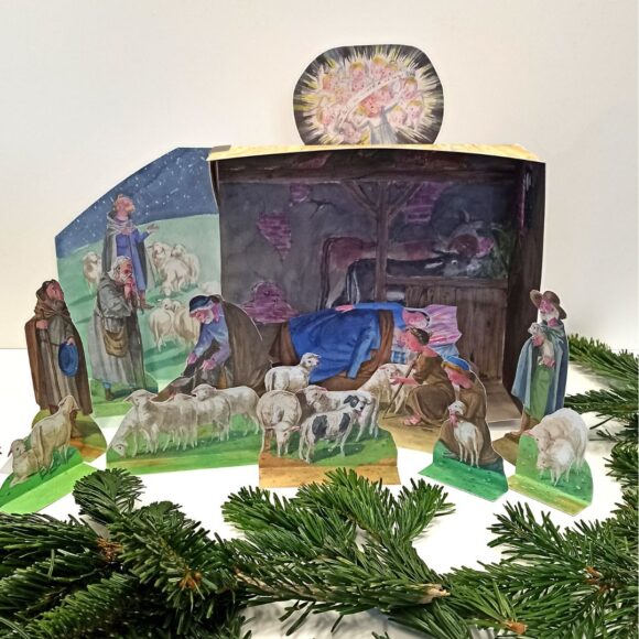 Nově v prodeji! Vystřihovací betlém s motivy malíře Jana Knapa