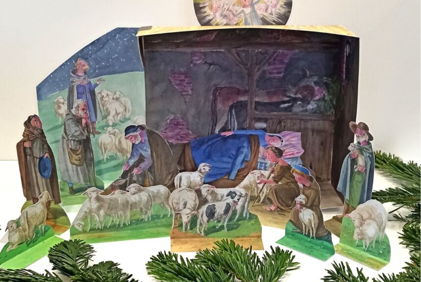 Nově v prodeji! Vystřihovací betlém s motivy malíře Jana Knapa