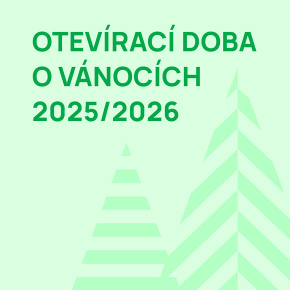 Otevírací doba během vánočních svátků 2025/2026